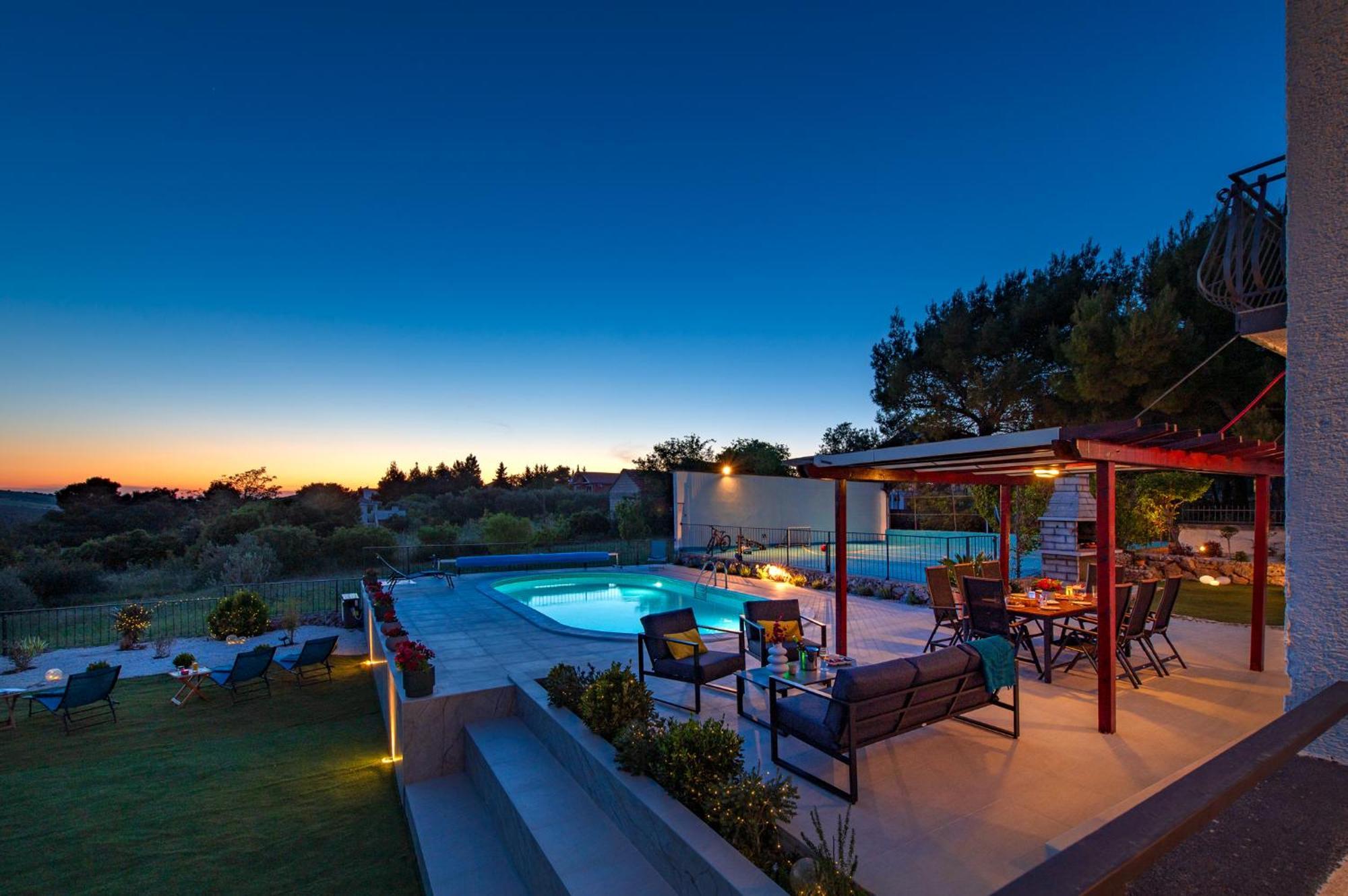Villa Plenca - Heated Pool ! 시베니크 외부 사진
