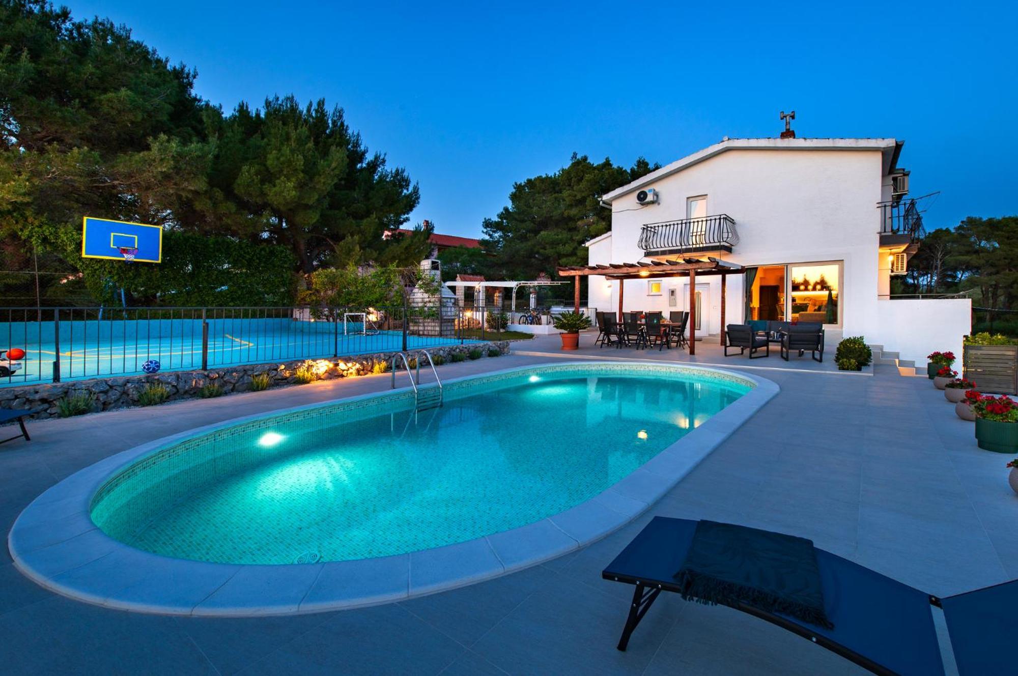 Villa Plenca - Heated Pool ! 시베니크 외부 사진